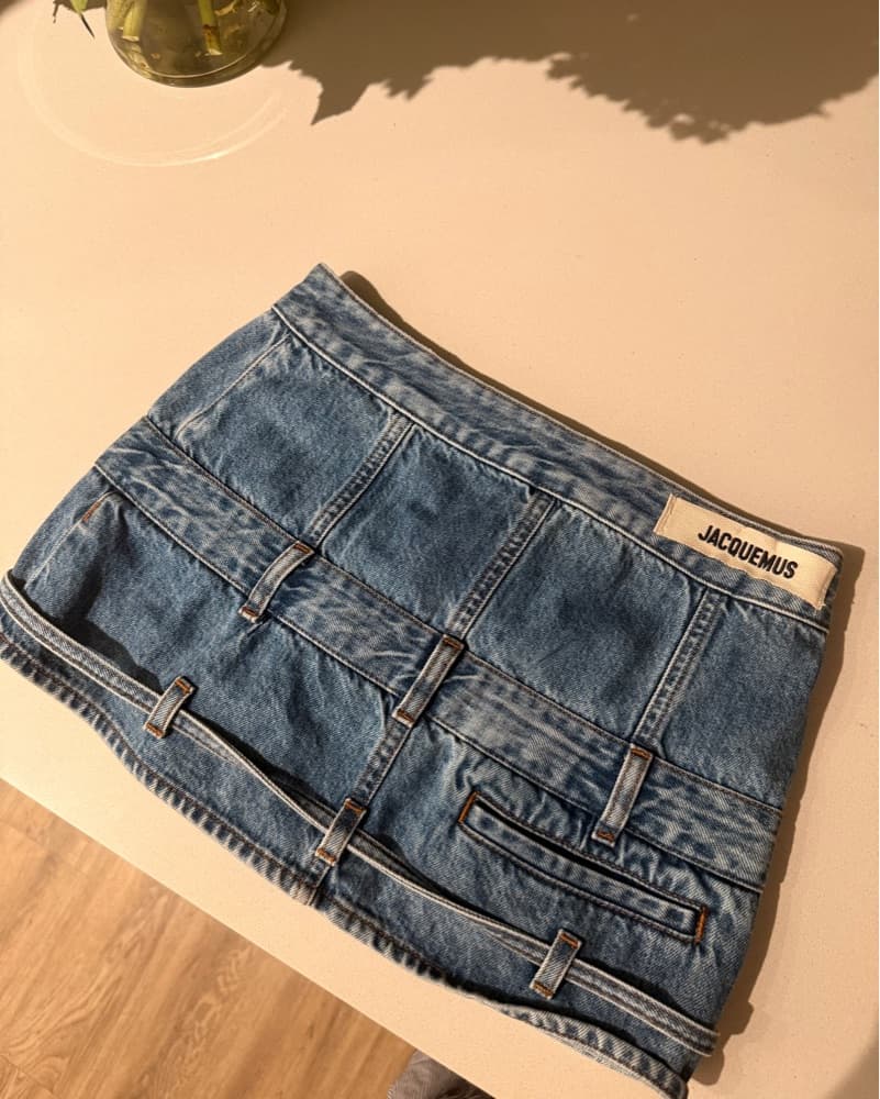 JACQUEMUS Denim Mini Skirt - Image 4