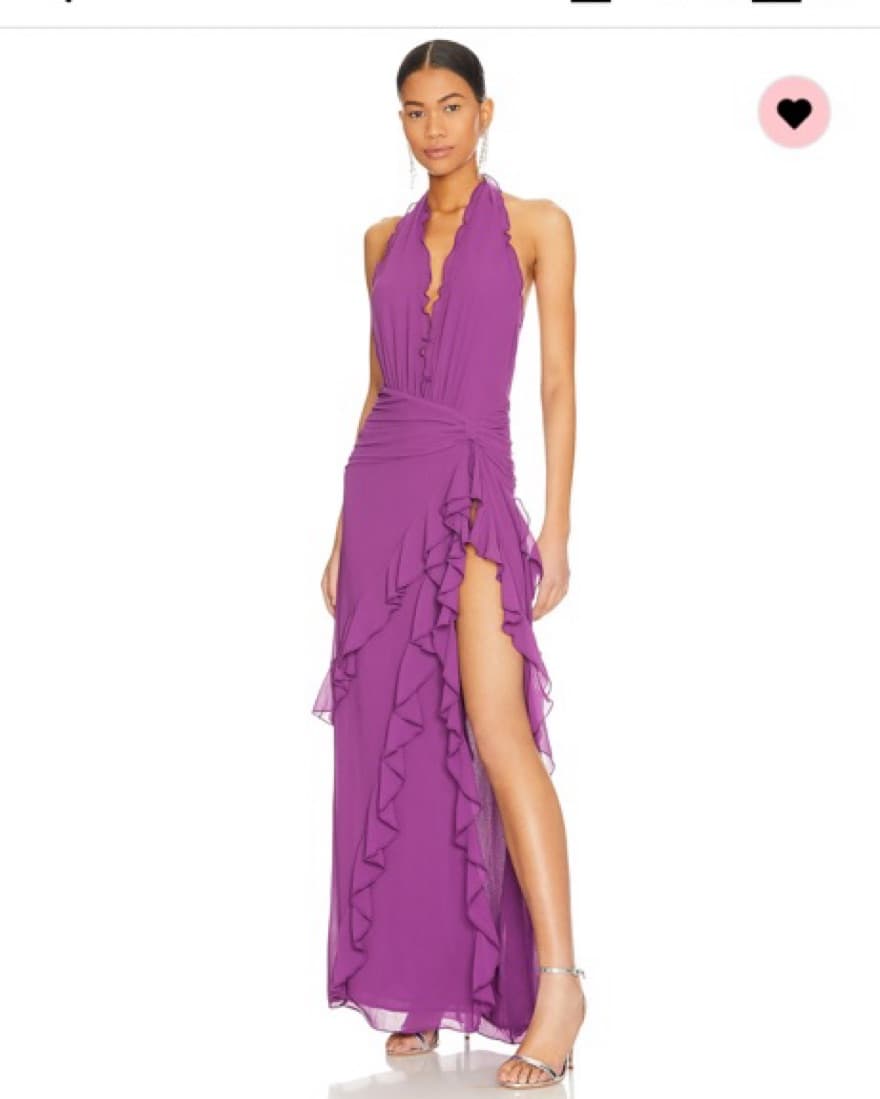 Celenia Maxi Dress in Purple - Image 2