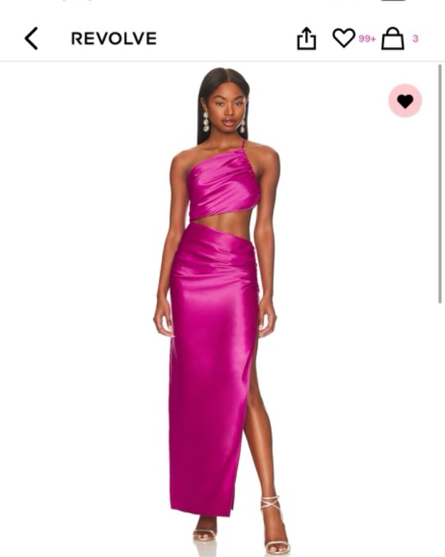 Lovers and Friends Revolve Magenta Dress - Image 1