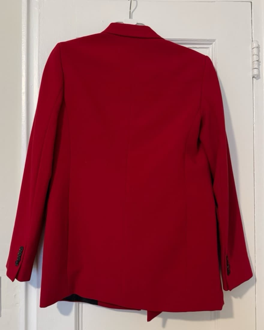 Red Oversized  Zara Blazer - Image 5