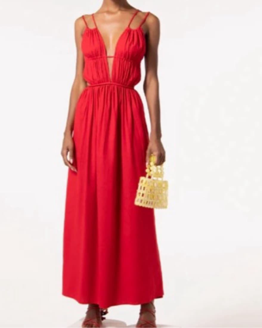 Cult Gaia Red Dua Maxi Dress - Image 5