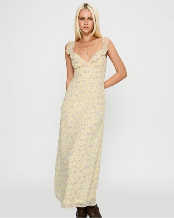 Butter yellow Jayne maxi dress - Image 1