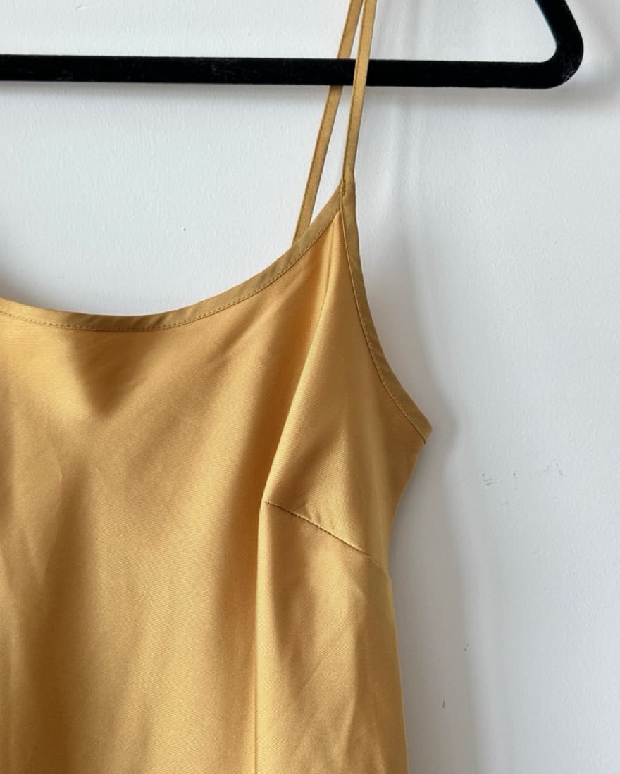 Gold Slip Dress - Image 4