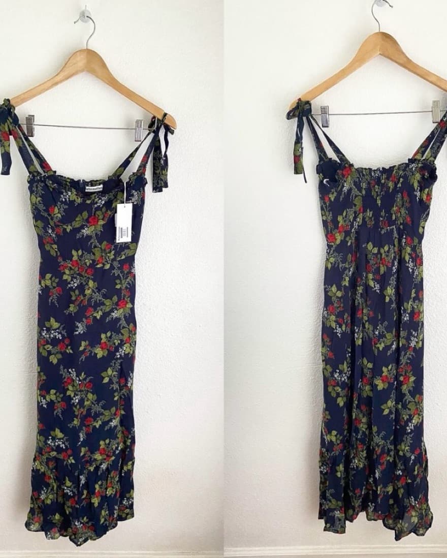 Reformation Nikita dress in Bordeaux - Image 3