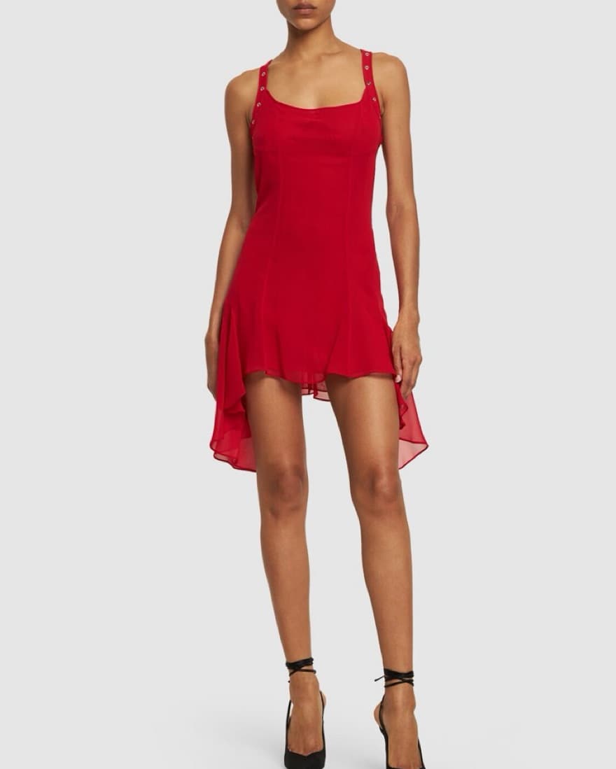 The Attico Mini Red Dress  - Image 1