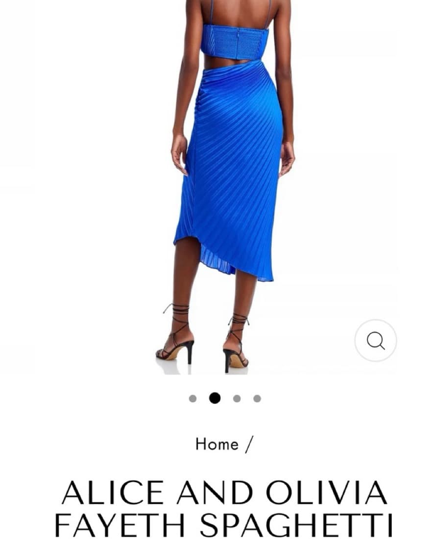 Alice & Olivia Blue Spaghetti Dress - Image 2