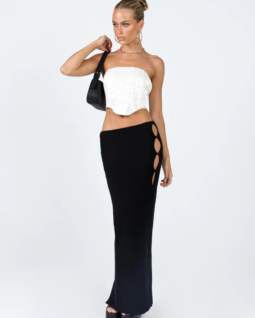 Black Side Cut Out Skirt/dress - Image 4