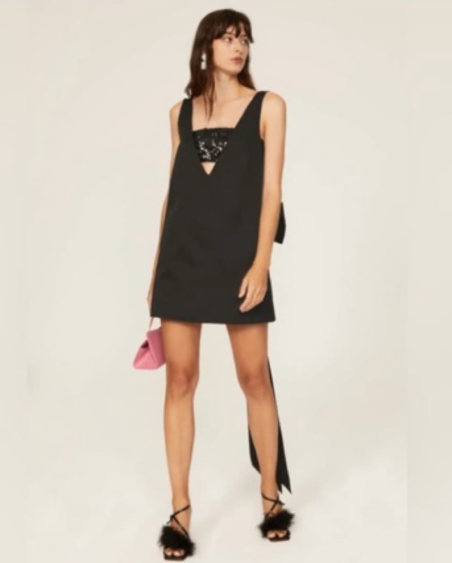 Stuad Black Mini Dress - Image 3