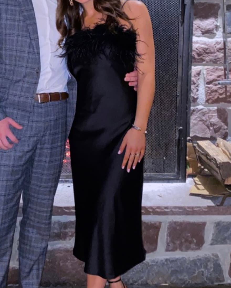 Black Midi Dress - Image 1
