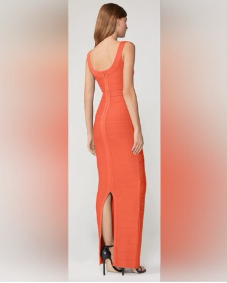 Herve Leger Bandage Round Neck Gown - Image 3