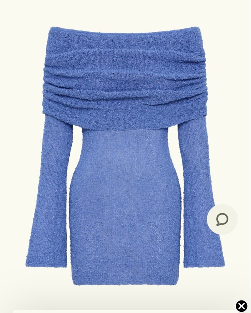 Meshki Blue Off The Shoulder Mini - Image 5