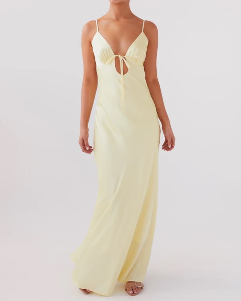 Pale Yellow Peppermayo Maxi Dress - Image 2