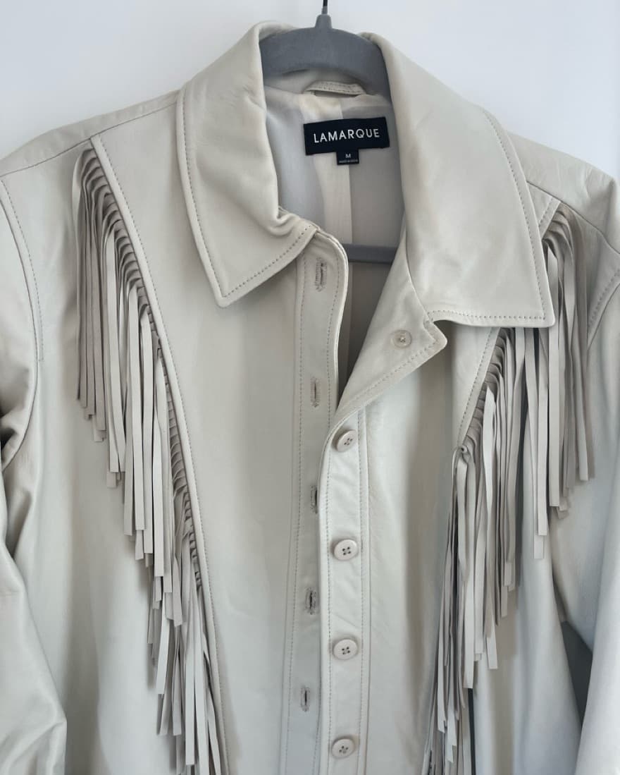 Lamarque Bone Leather Jacket / Dress  - Image 4