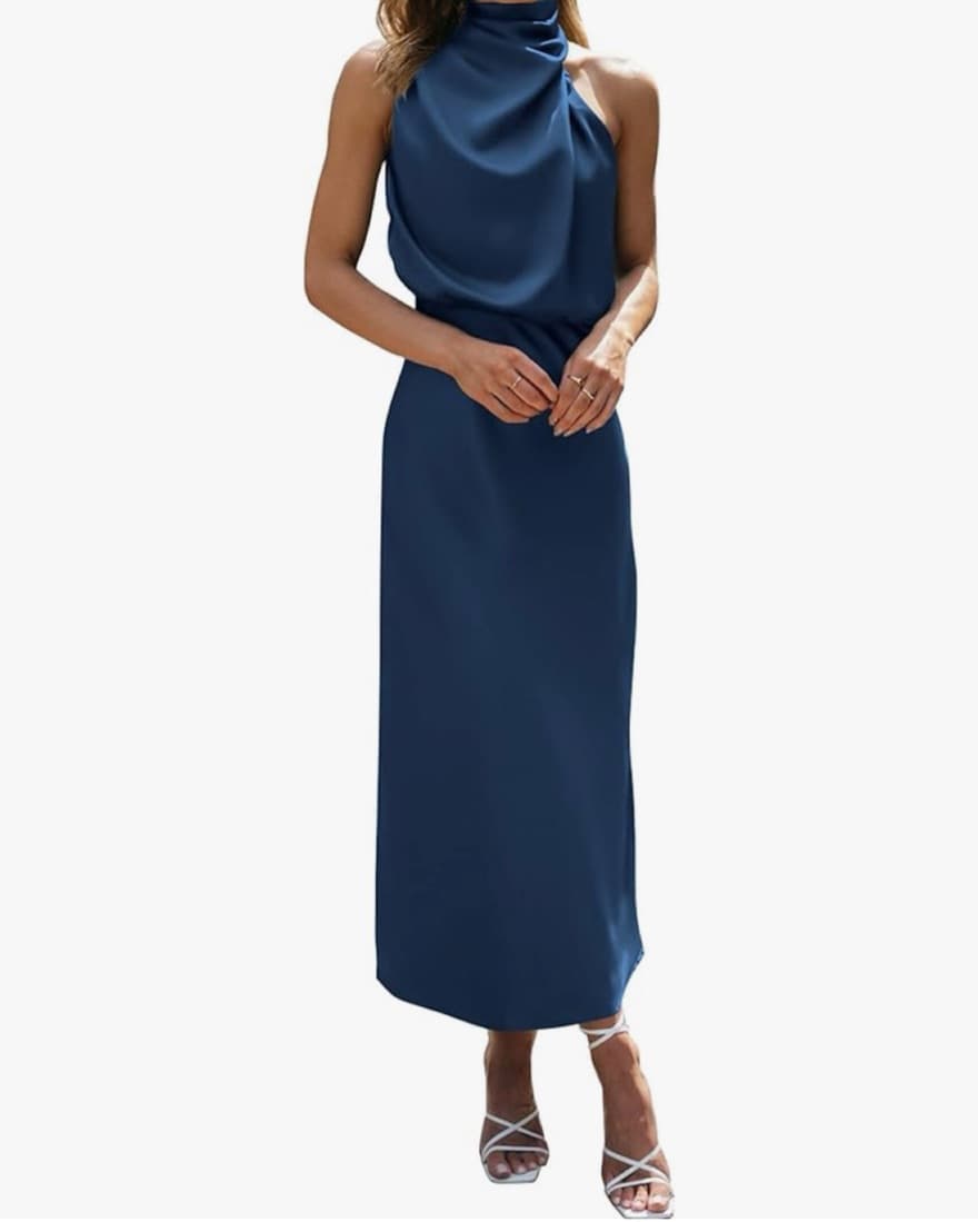 Solid Dark Blue Dresss From Amazon - Image 1