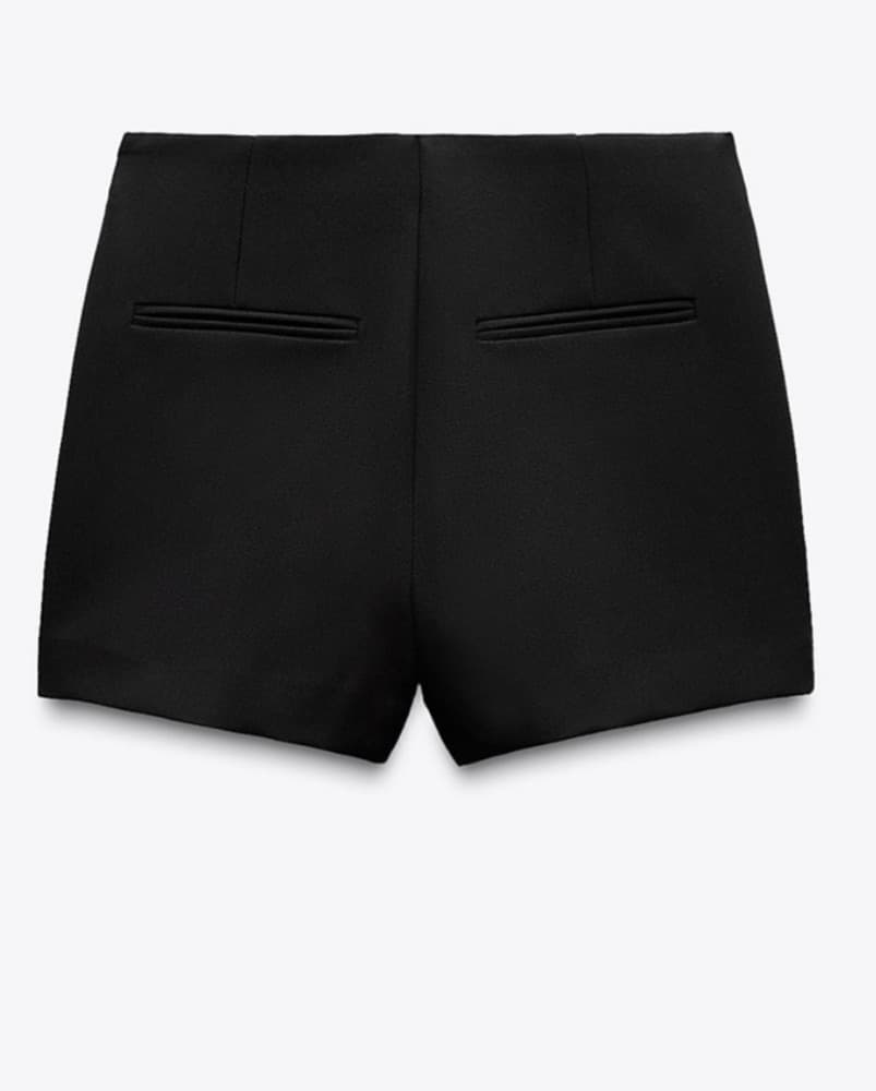 Zara Black Asymmetrical Skort - Image 2