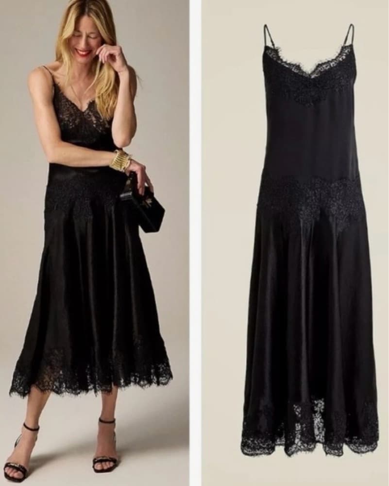 Glamorous Black Lace Dress - Image 1