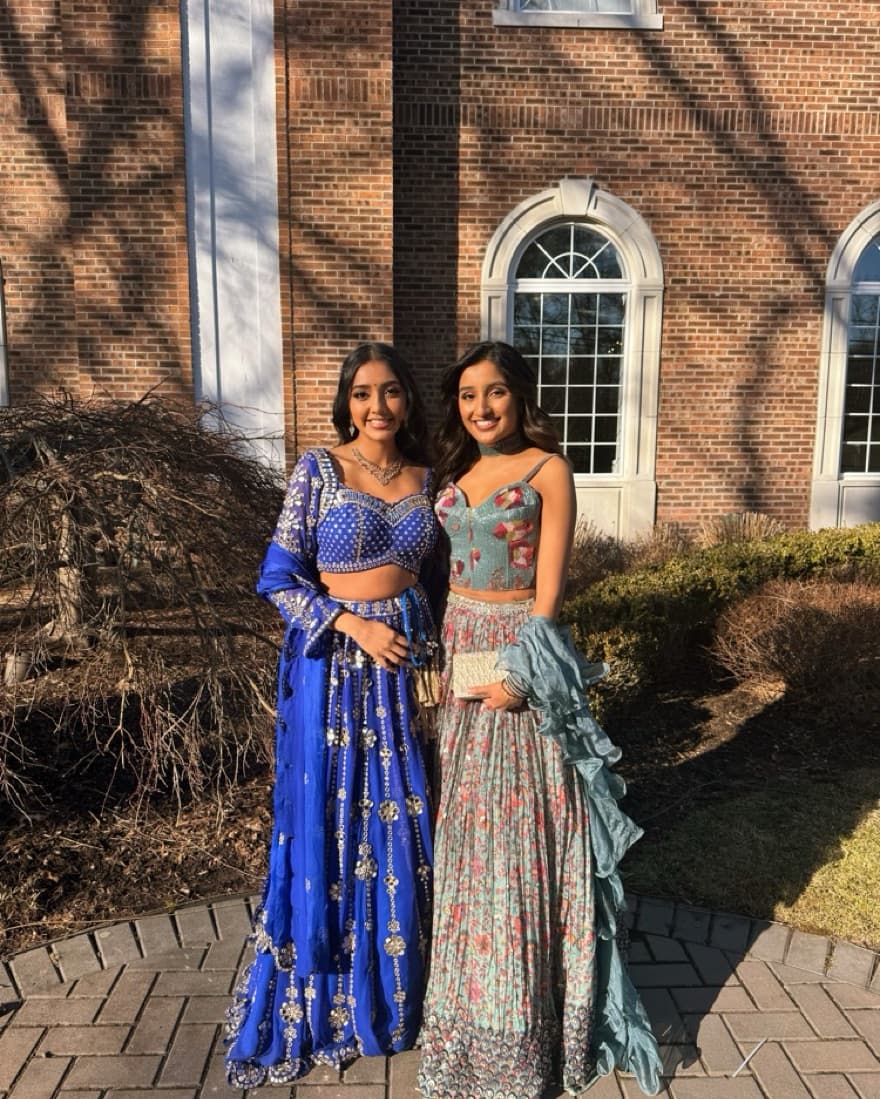 Vani Vats Blue Embroidered Lehenga Set - Image 1