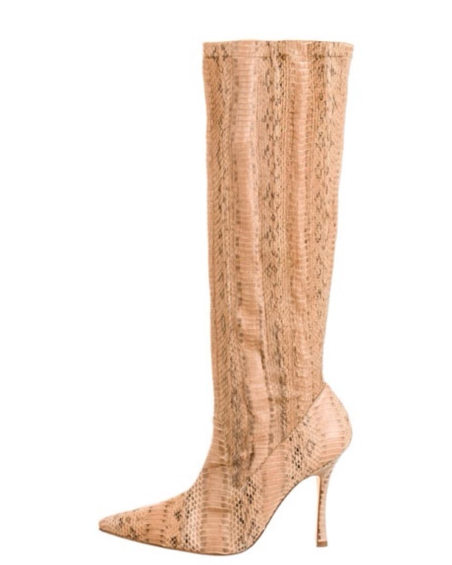 Vintage Manolo  Blahnik snakeskin boots  - Image 1