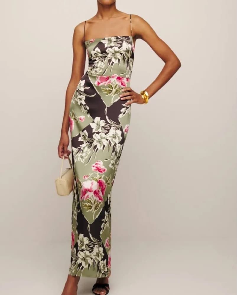 Reformation Frankie Silk Dress - Image 1