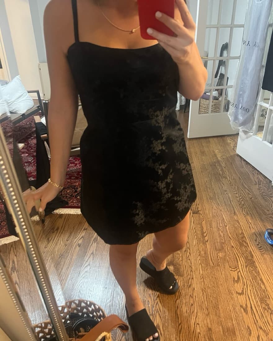 REALISATION PAR Emilie Mini Black Dress - Image 2