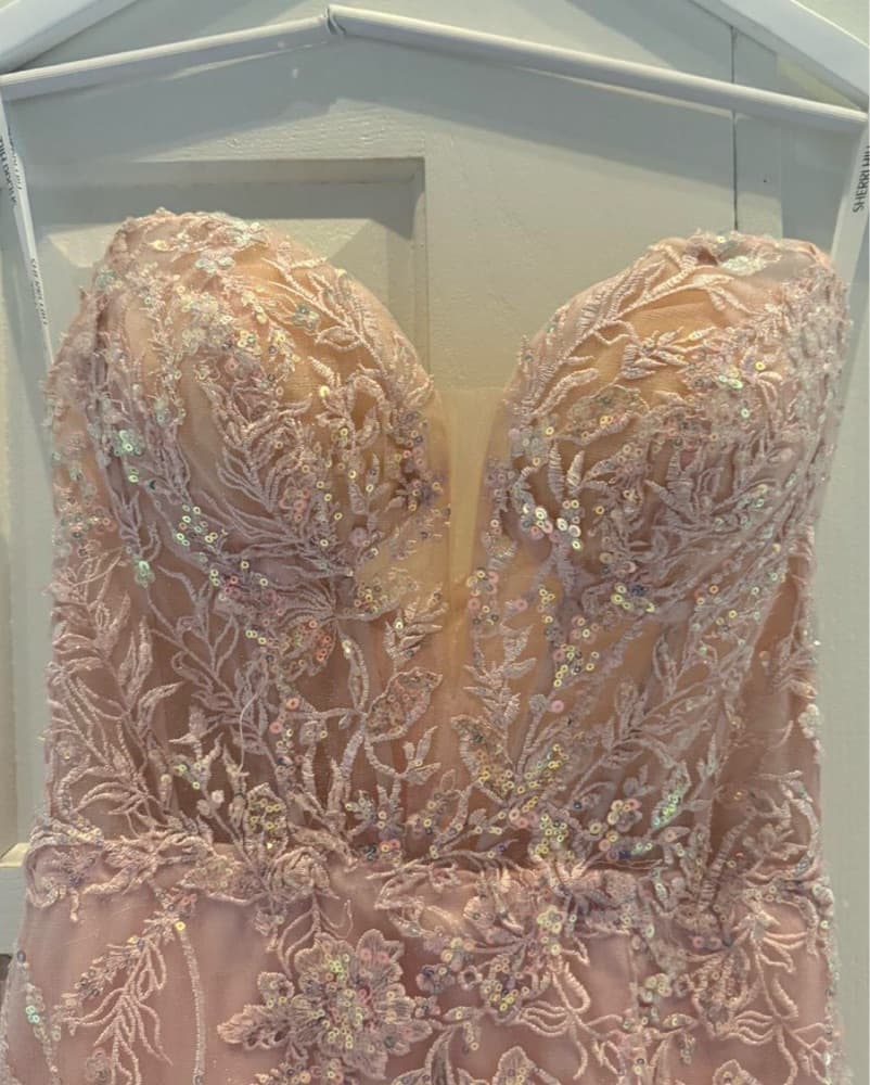 Pink Sherri Hill Prom Dress 55201 - Image 5