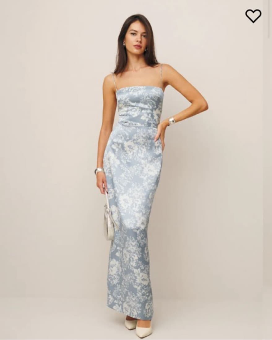Petite Reformation Frankie Silk Dress - Image 1