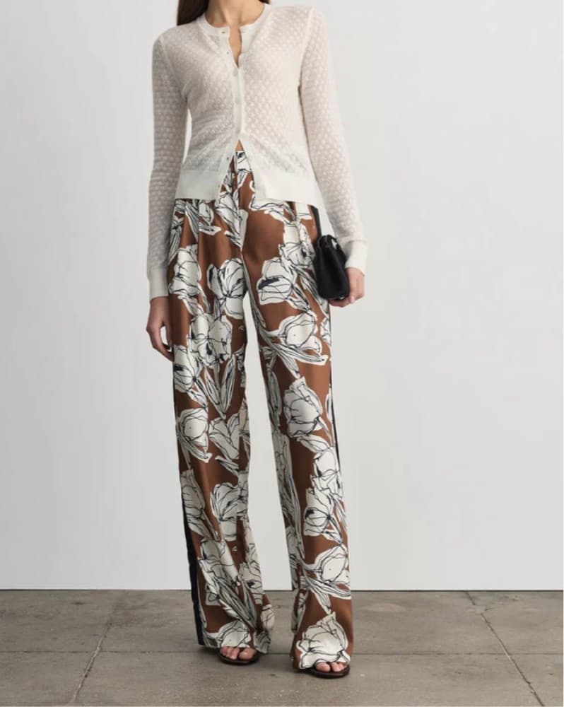 Tanya Taylor Floral Print Palazzo Pants - Image 1