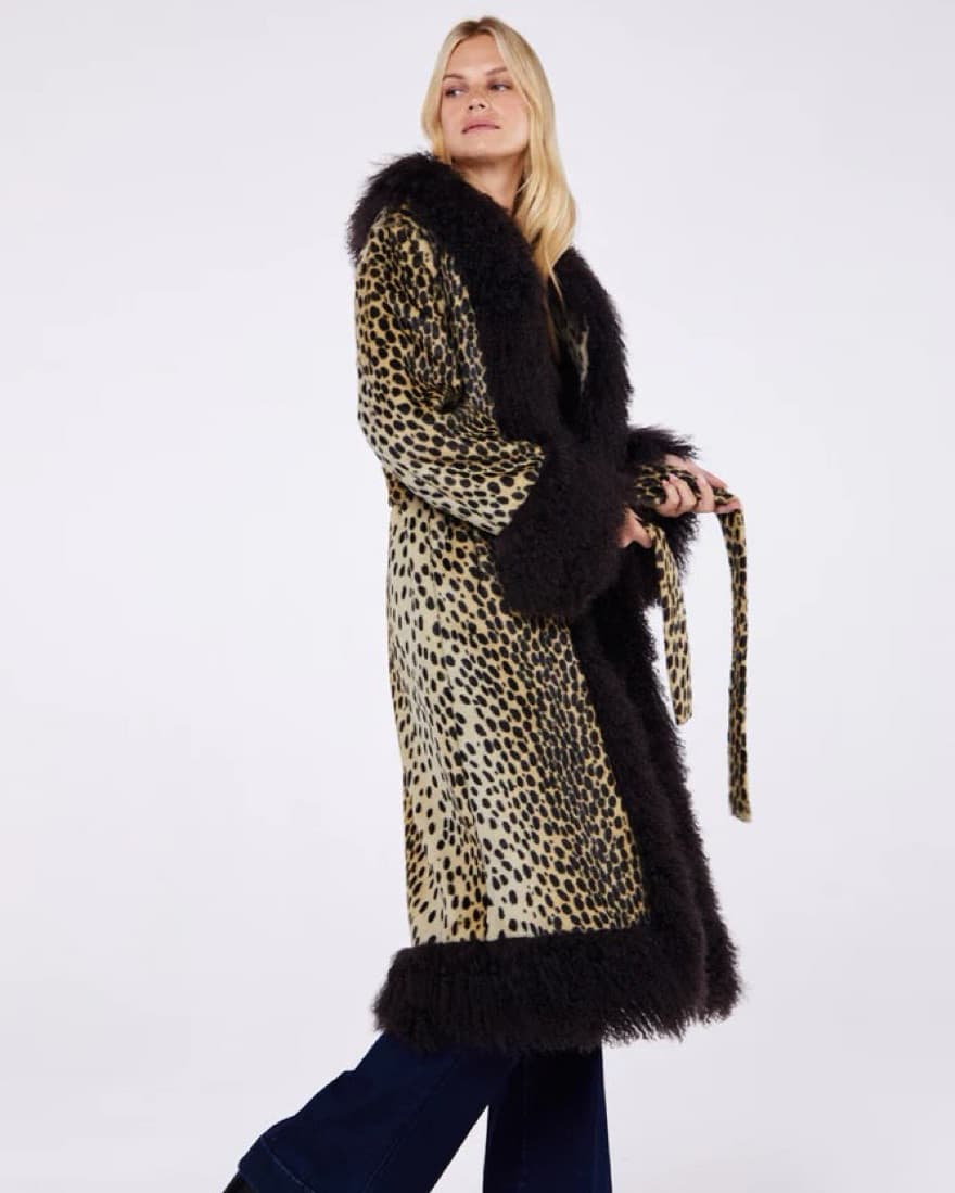 Charlotte Simone Rita Cheetah Coat - Image 2