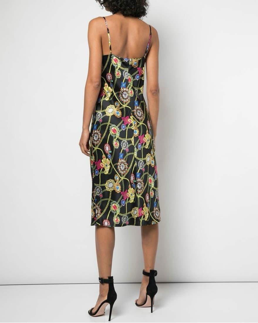 L’Agence Jodie Silk Midi Dress - Image 4