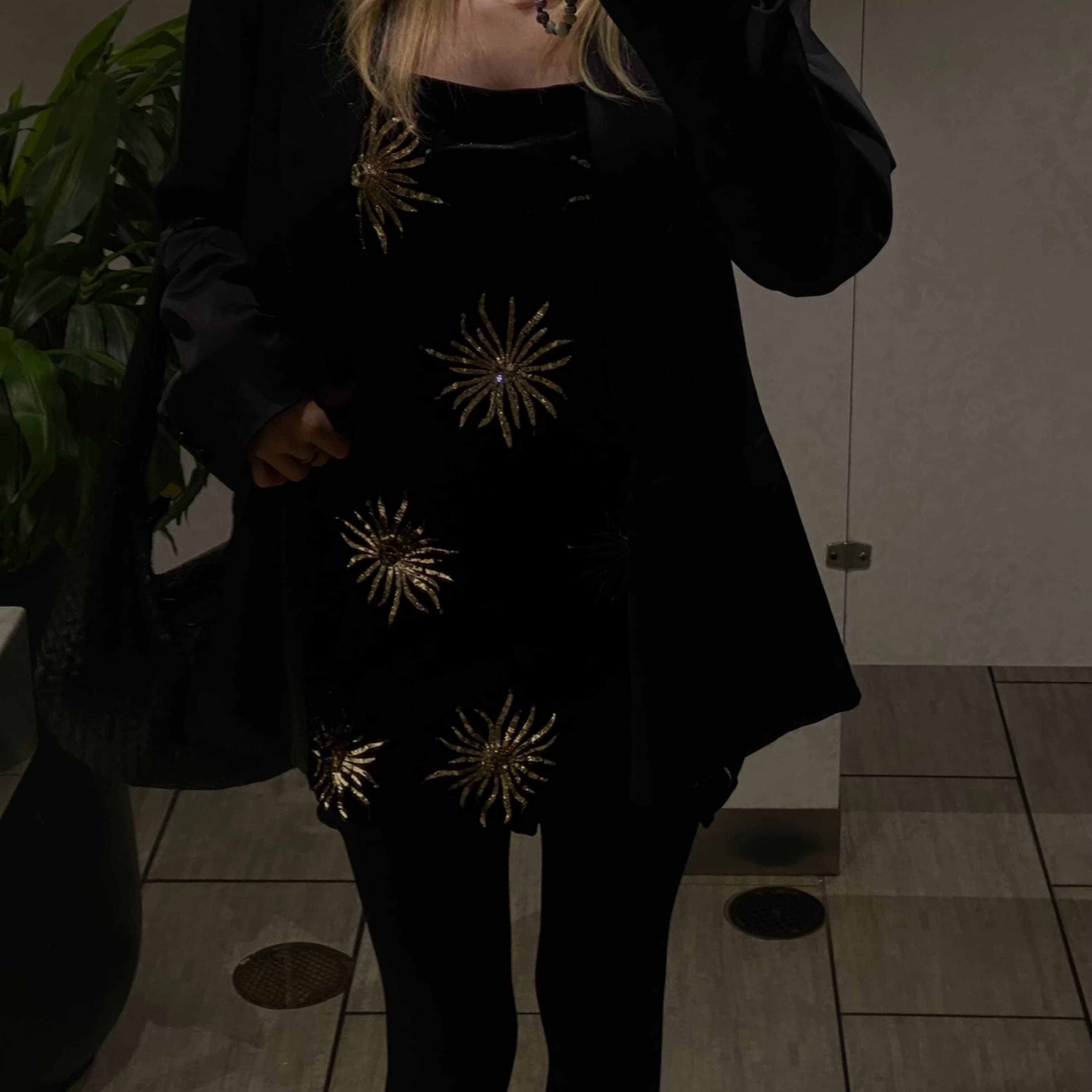 Oceanus Black Velvet Dress  - Image 1