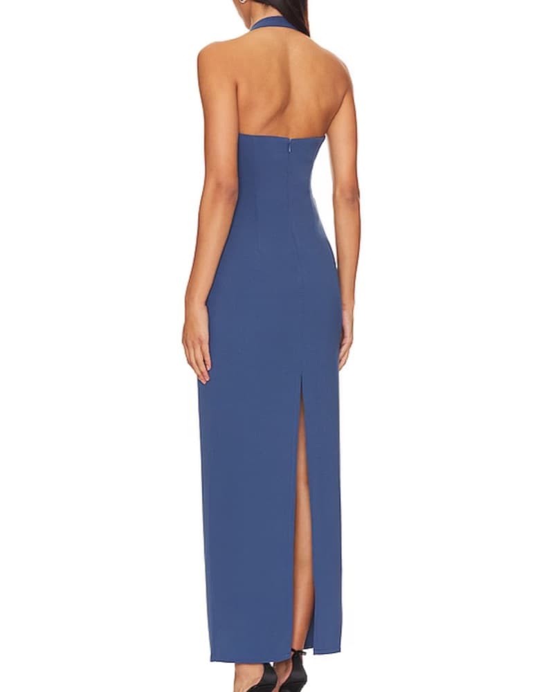 Lioness 1999 Blue Halter Maxi Dress - Image 3