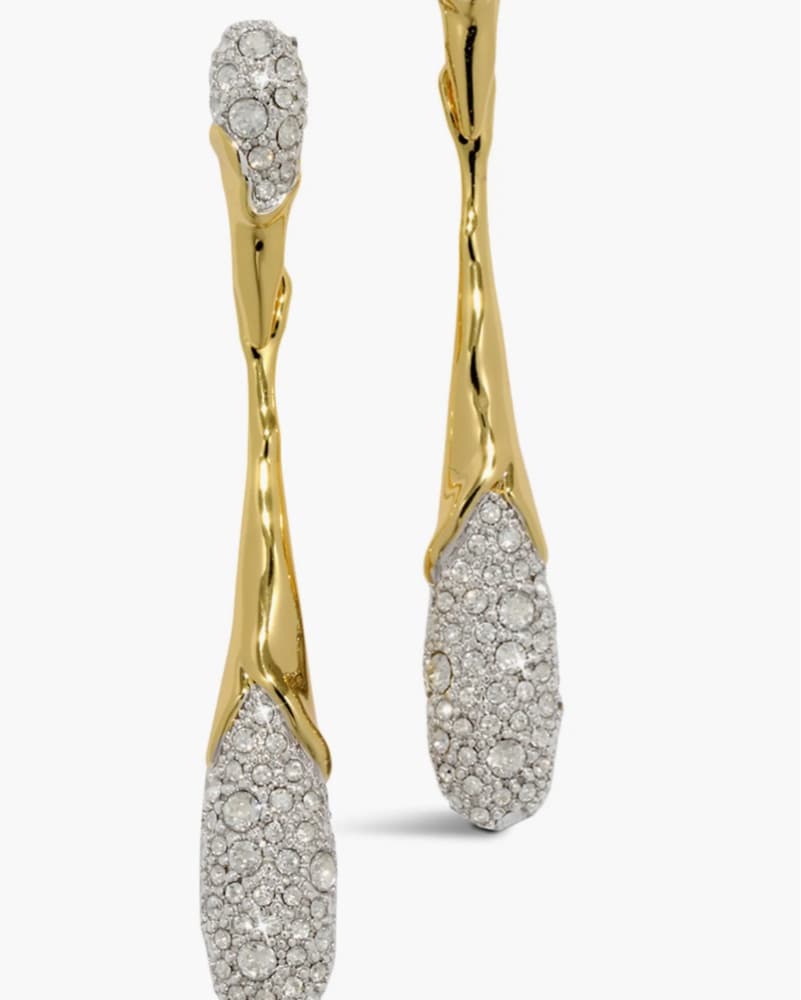 Solanales Crystal Pavé Teardrop Earrings - Image 4