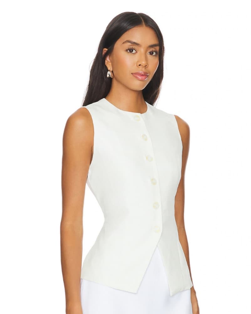 SNDYS Emiliana Top in White - Image 2