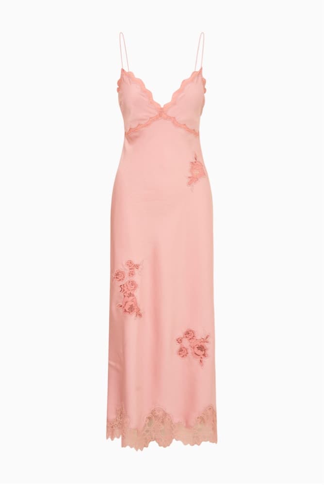 LoveShackFancy Sorone Satin Slip Dress - Image 3