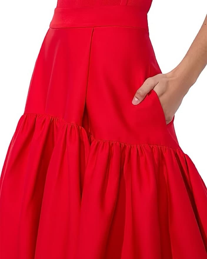 Alice + Olivia Red Corset Tank And Skirt - Image 5