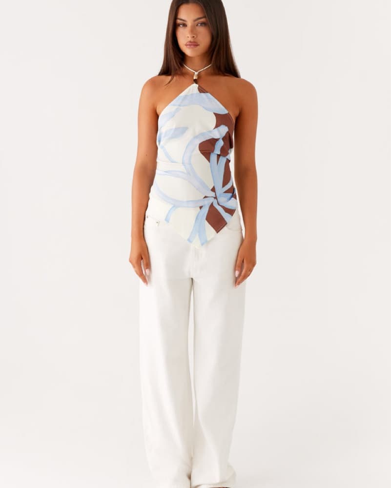 Chic Printed Halter Top - Image 3