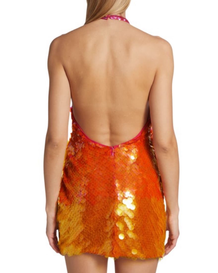 Ronny Kobo-Sequin Halterneck Minidress - Image 5