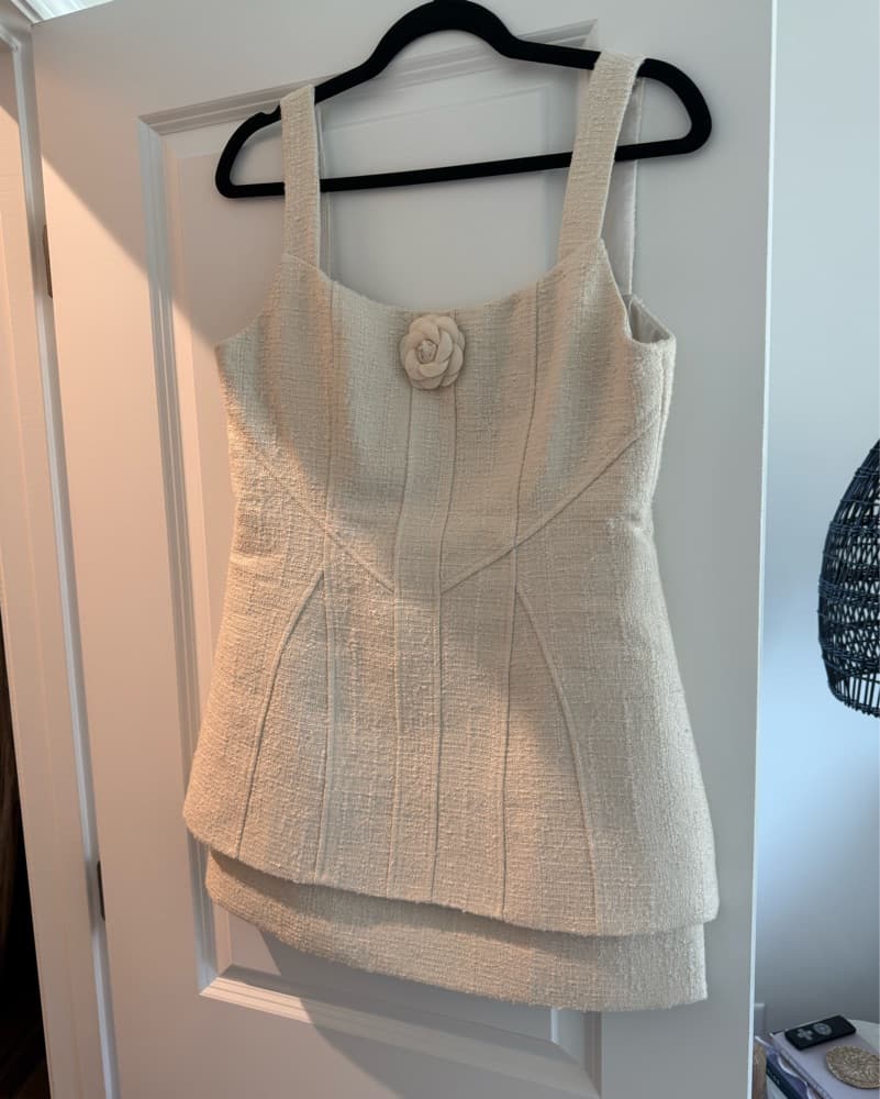 Heiress Cream Mini Dress - Image 2