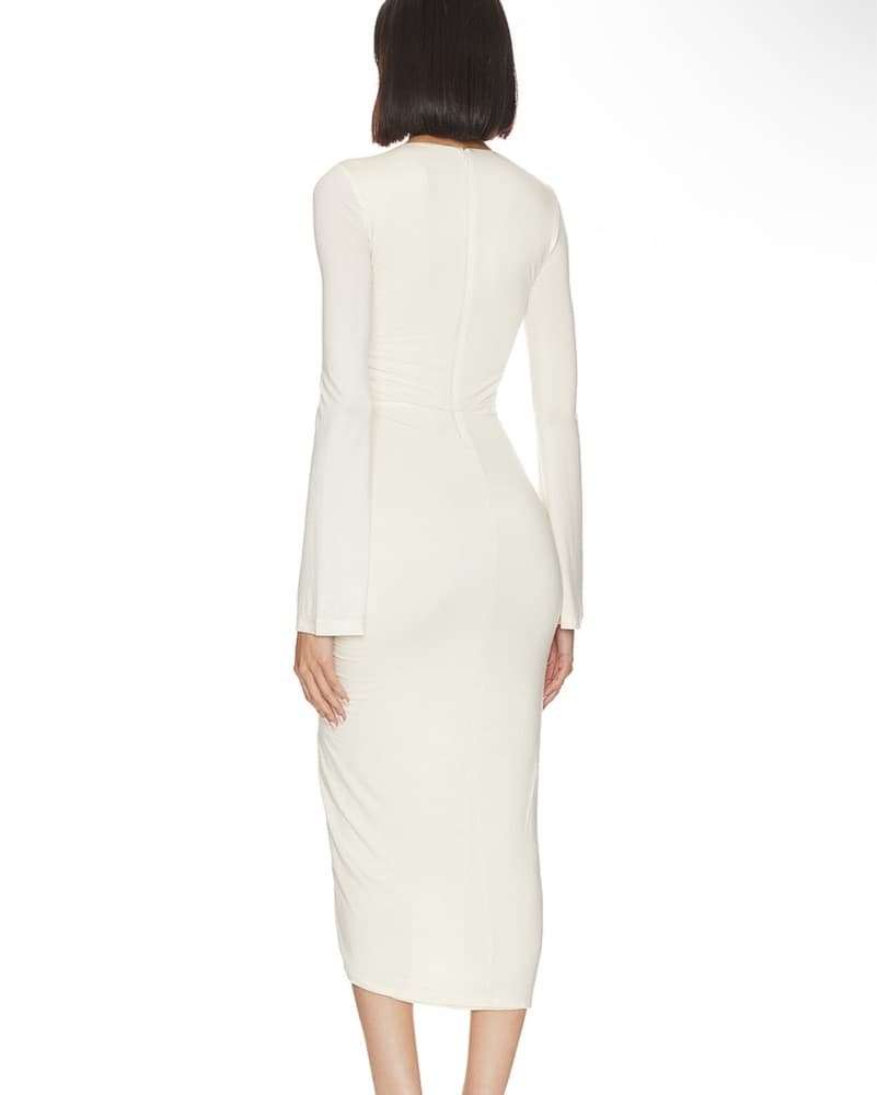 Midi White Dress L’Academie - Image 2
