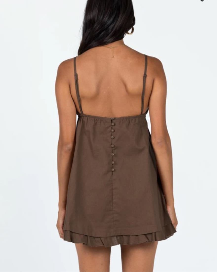 Brown Mini Dress - Image 2