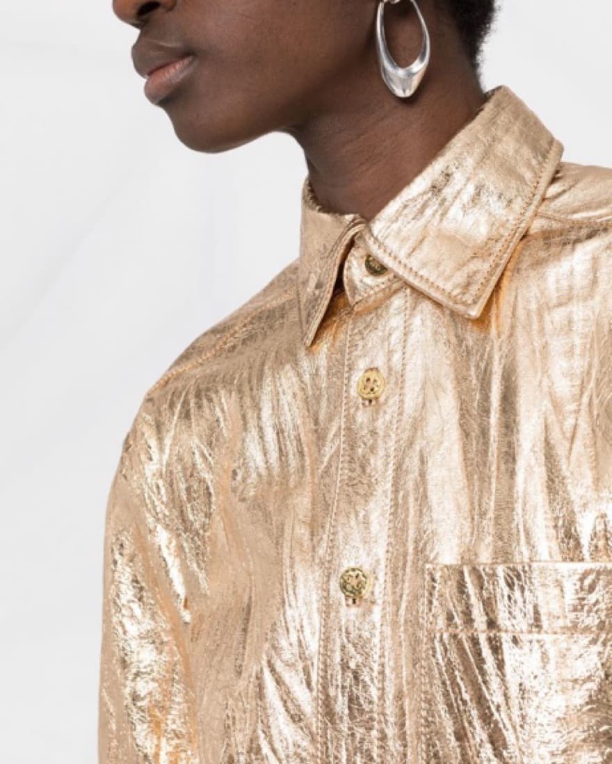 $2,000 Zadig & Voltaire Gold Pants Set  - Image 6