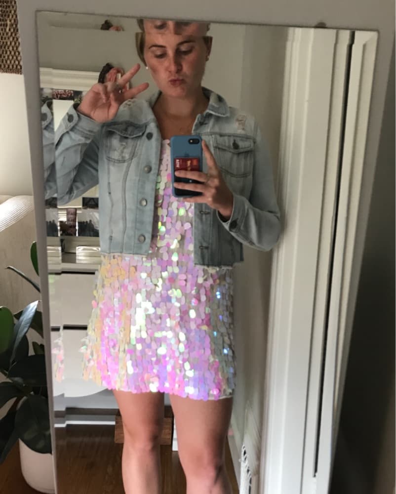 Zara Sequin Mini Dress - Image 2