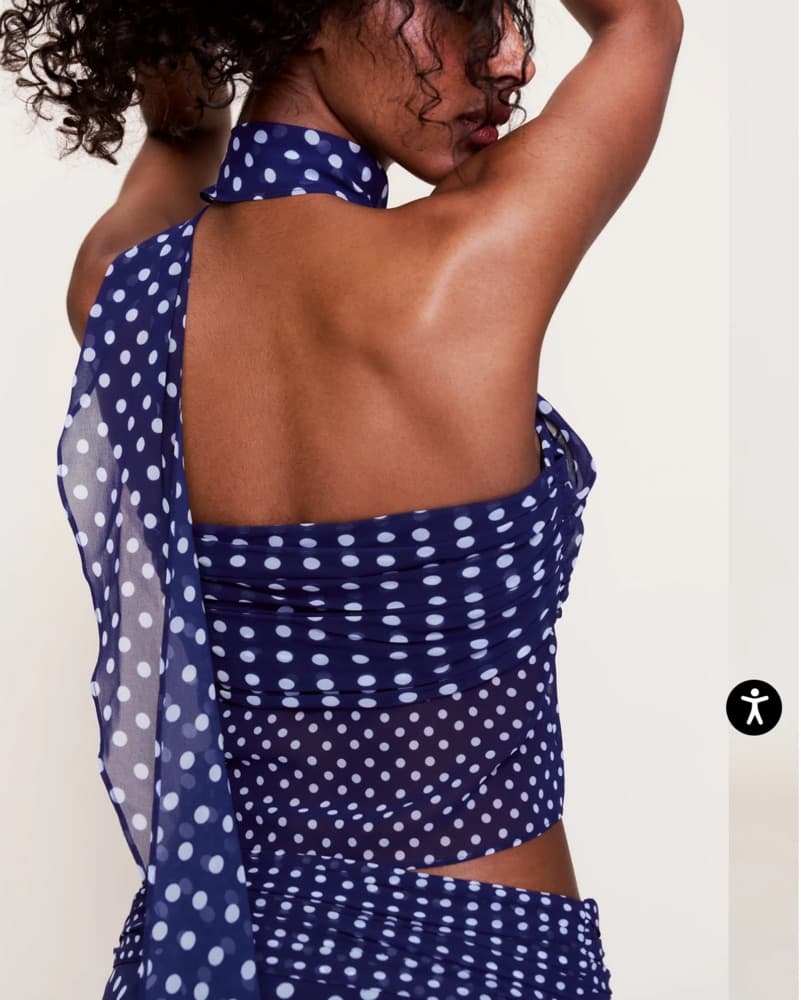 Guizio Polka Dot Set In Navy - Image 3