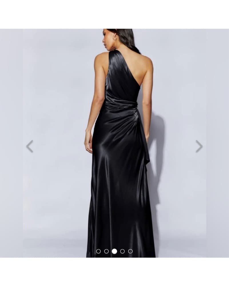 Meshki One-Shoulder Satin Maxi Dress - Image 2
