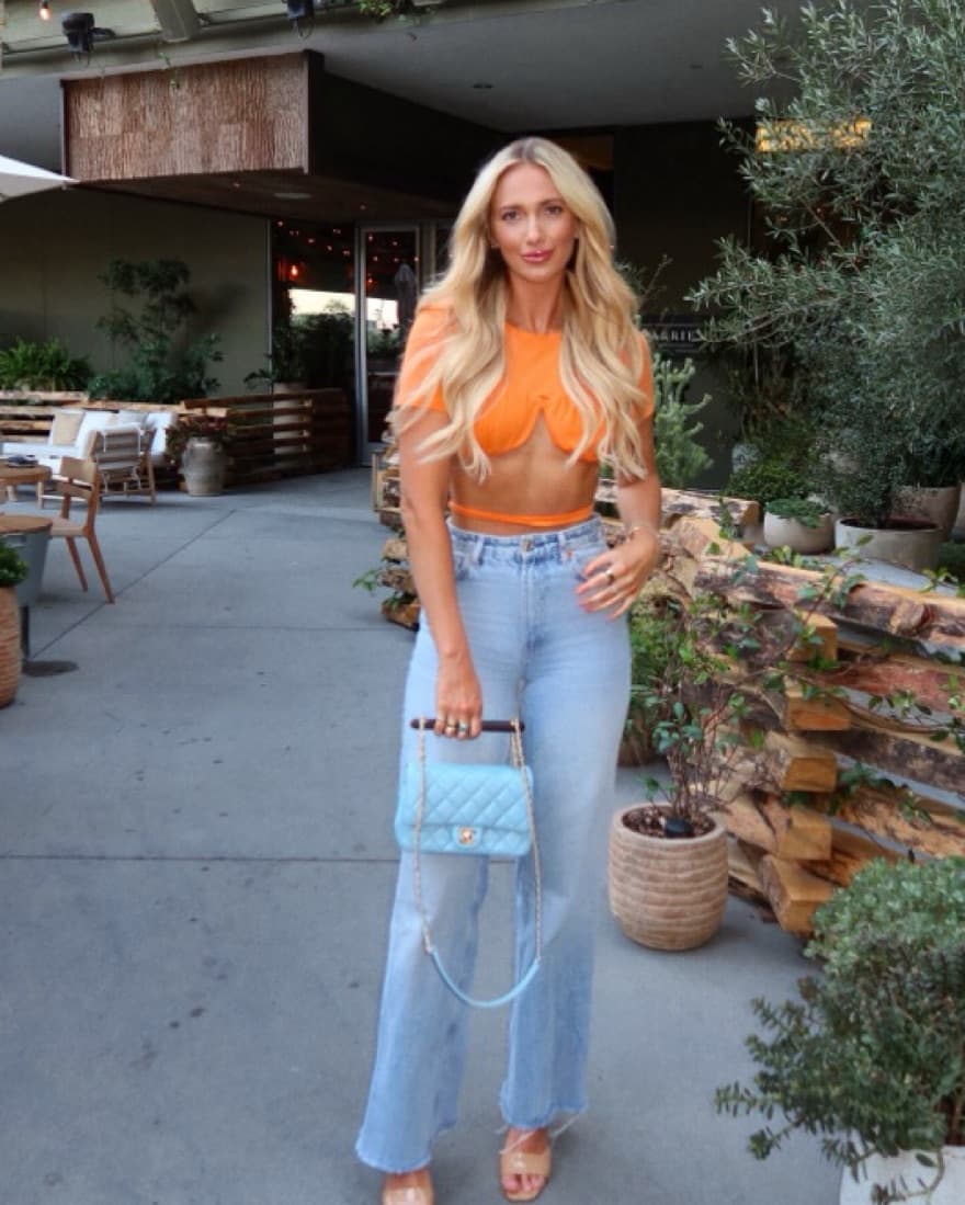 Orange Jacquemus Crop Top - Image 1