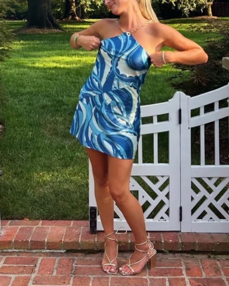CULT GAIA Minna Dress in Persian Blue - Image 3