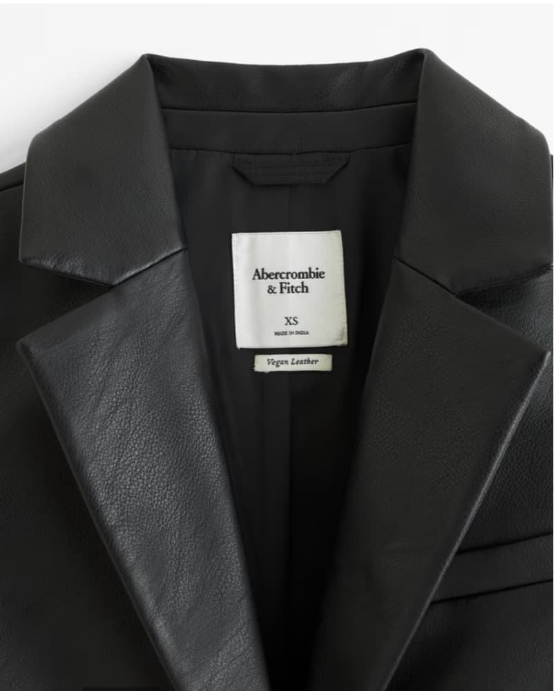 A&F Vegan Leather Blazer - Image 5