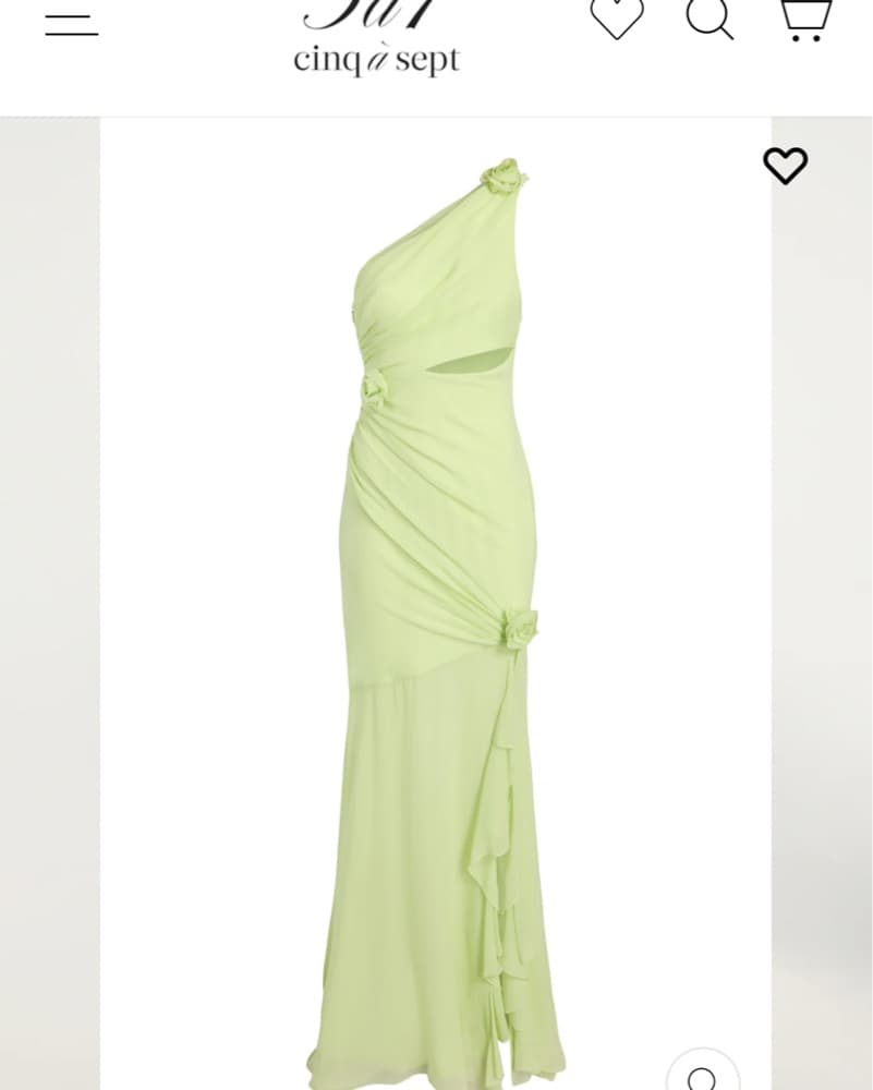 Cinq A Sept Kaleb Gown Pistachio - Image 4