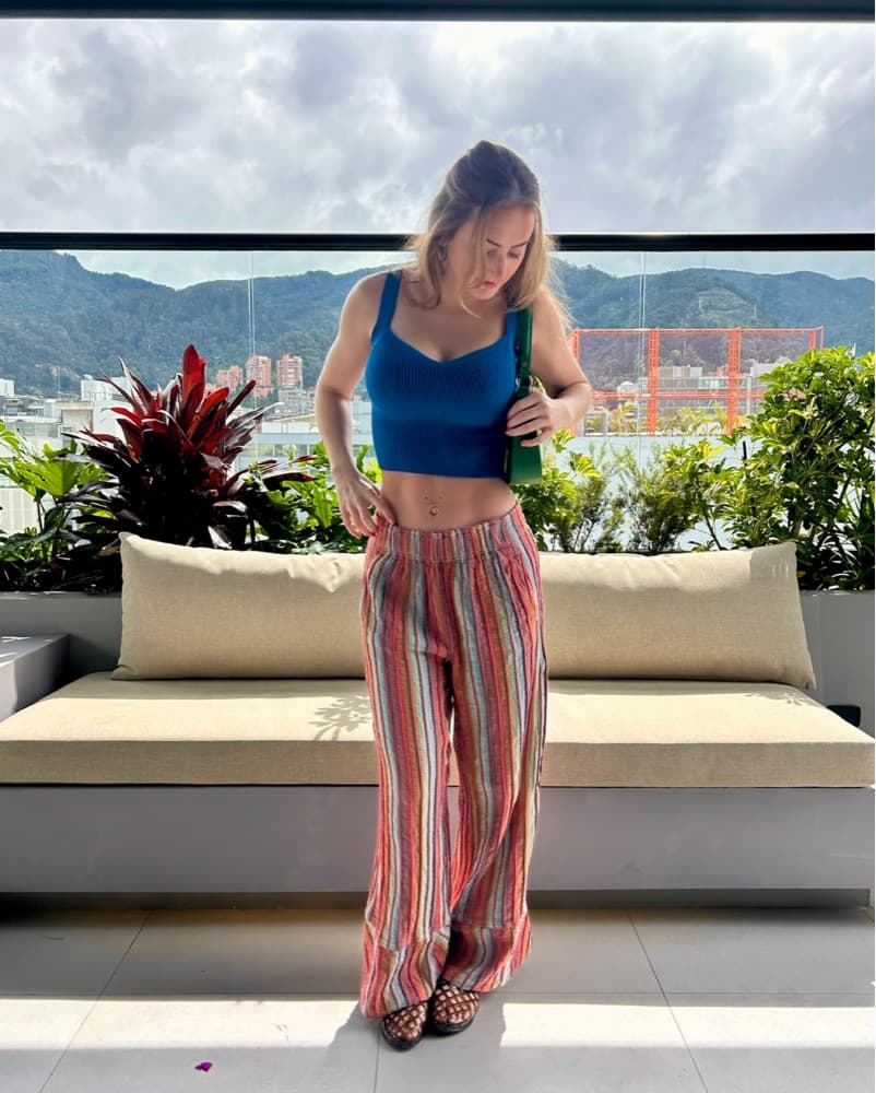 Free People Day’s End Stripe Pants - Image 1
