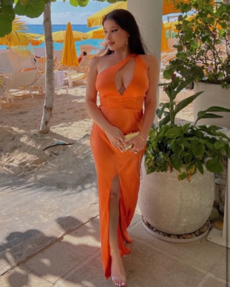 Orange Formal Dress - Image 4